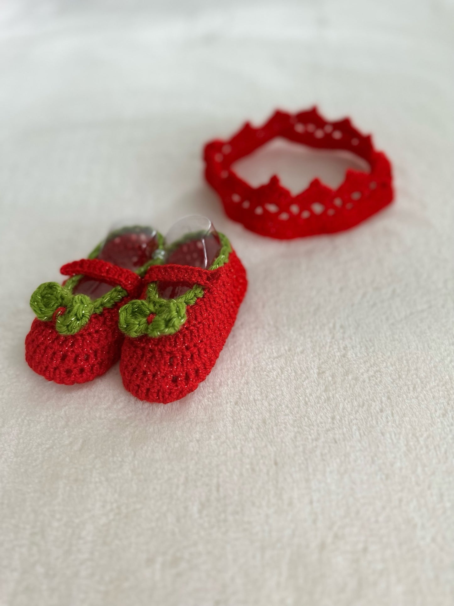 Strawberry Shortcake Slippers and Crown