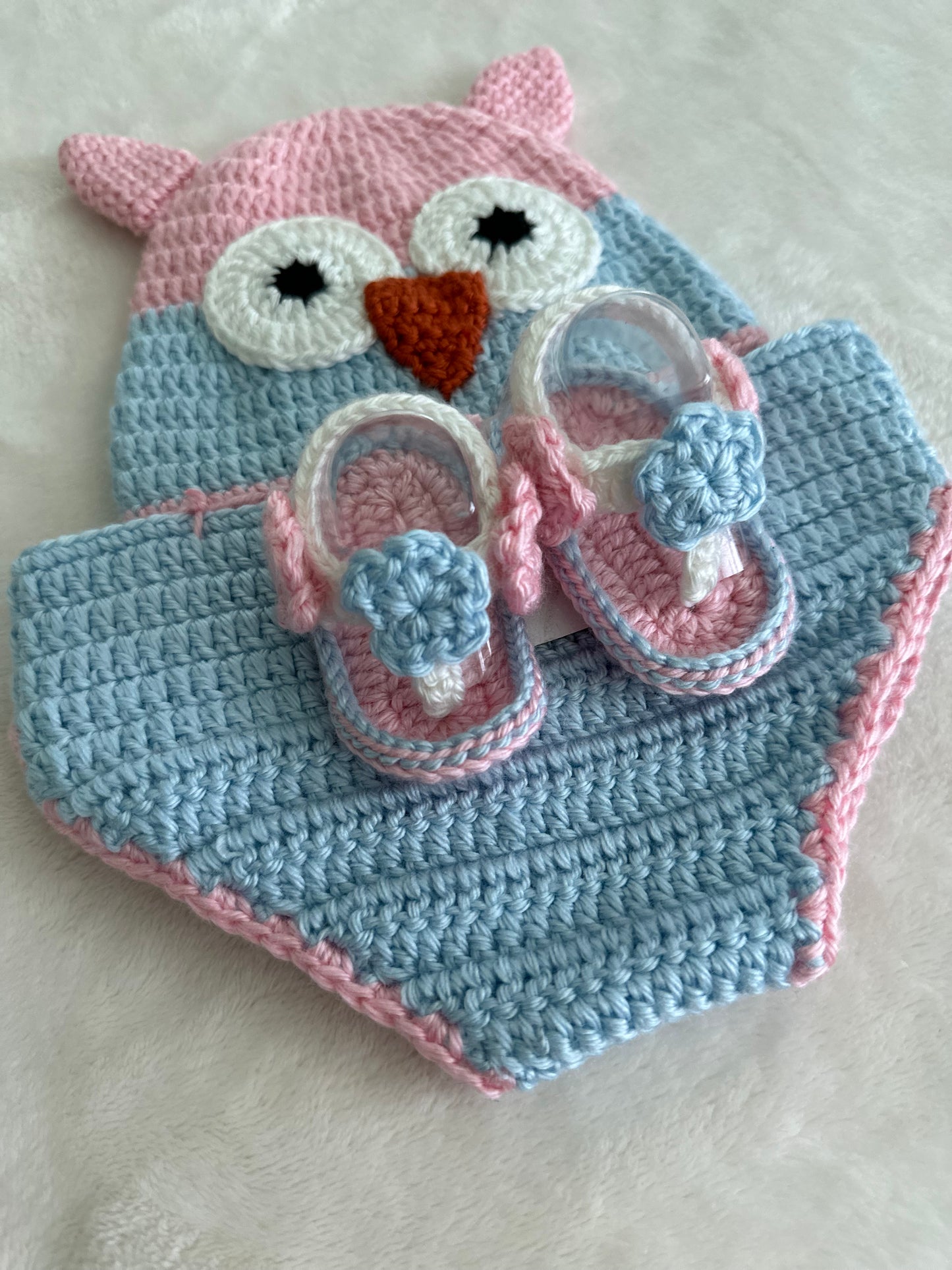 Cotton Candy Owl Baby Set